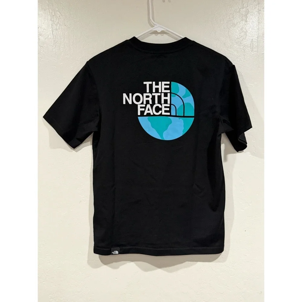 The North Face Black Earth Globe Graphic Cotton Short Sleeve T-Shirt Unisex